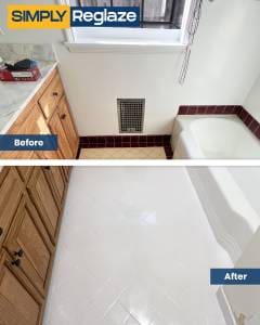 Vanity Countertop refinishing and reglazing in Temple City
