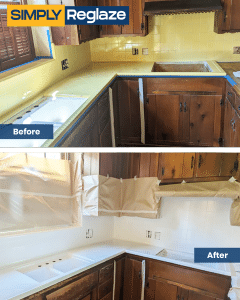 Vanity Countertop refinishing and reglazing in Temple City