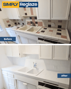 Vanity Countertop refinishing and reglazing in Temple City