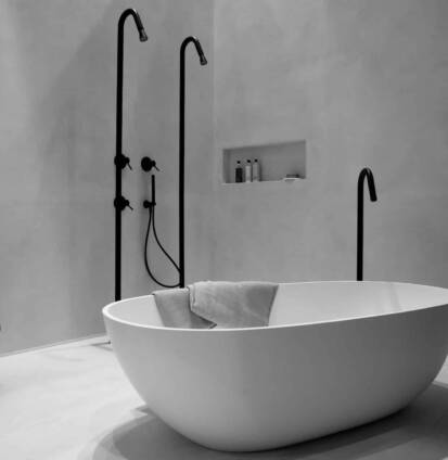 A modern bath tub A modern bath tub